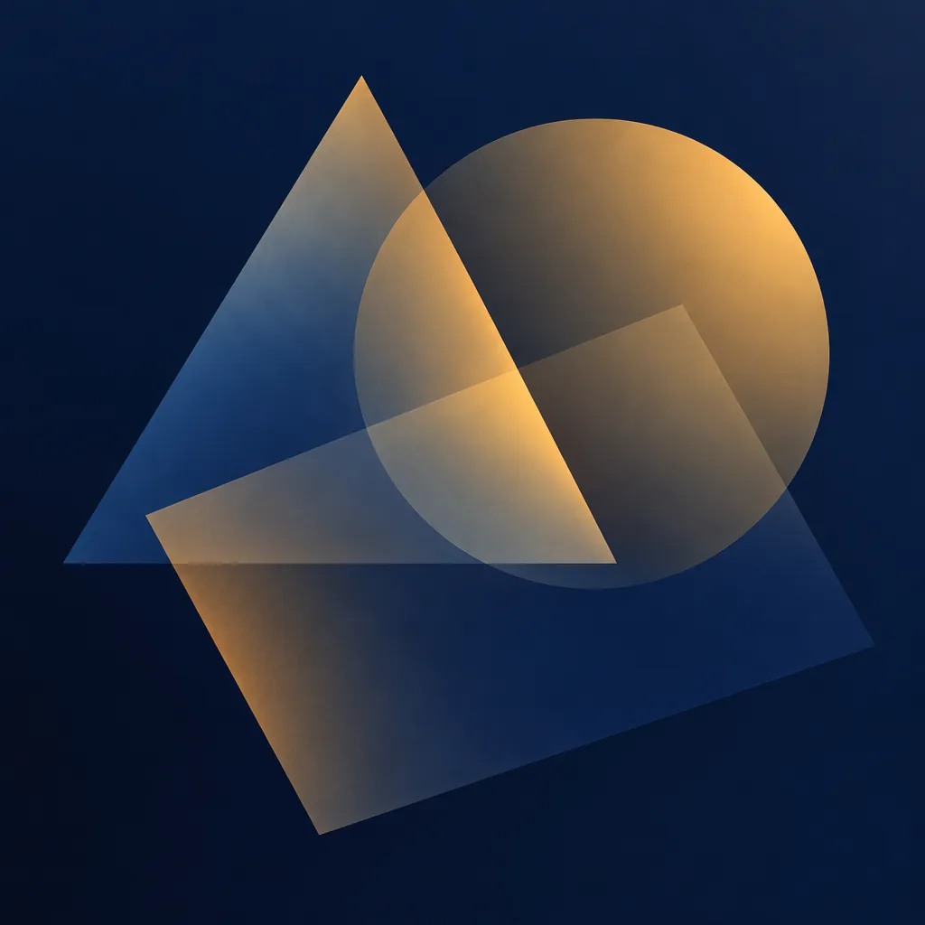 Decorative abstract illustration for the ACT Plane Geometry category