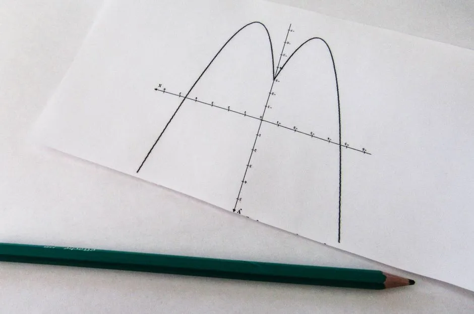 Paper with a printed graph and a pencil, representing score tracking